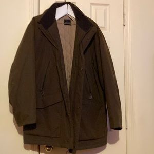 Brown waterproof men jacket